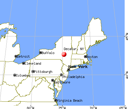 Decatur, New York map