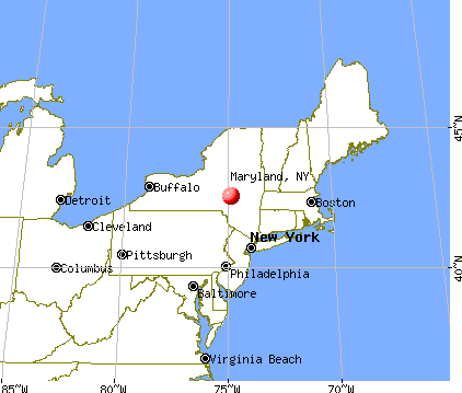 Maryland, New York map