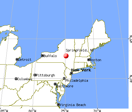 Springfield, New York map