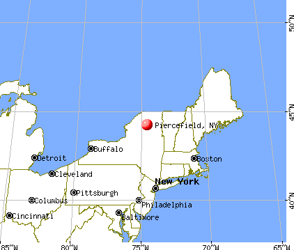 Piercefield, New York map