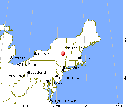 Charlton, New York map