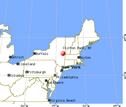 Clifton Park, New York map