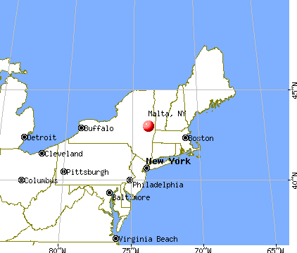 Malta, New York map