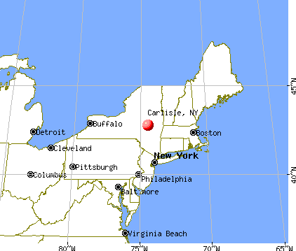 Carlisle, New York map