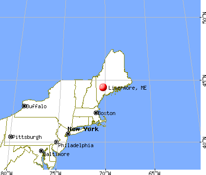 Livermore, Maine map