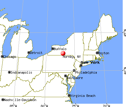 Hornby, New York map