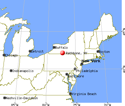 Rathbone, New York map