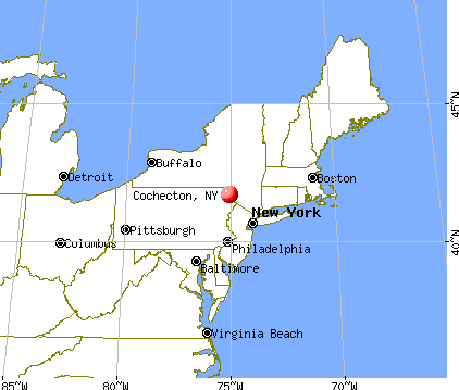 Cochecton, New York map