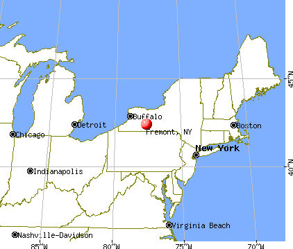 Fremont, New York map