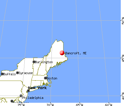 Bancroft, Maine map