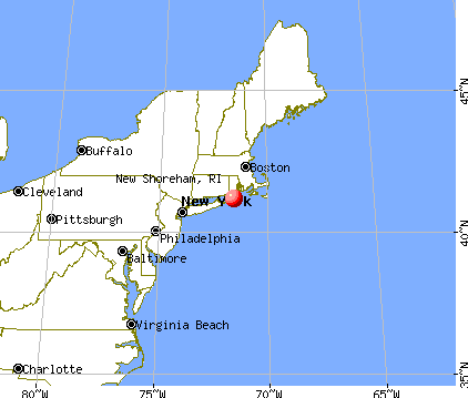 New Shoreham, Rhode Island map