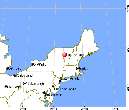 Weybridge, Vermont map