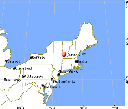 Dorset, Vermont map