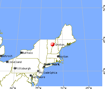 Groton, Vermont map