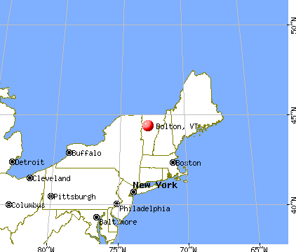 Bolton, Vermont map