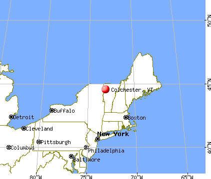 Colchester, Vermont map