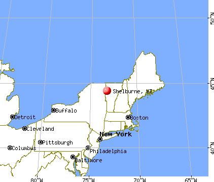 Shelburne, Vermont map