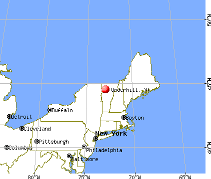 Underhill, Vermont map