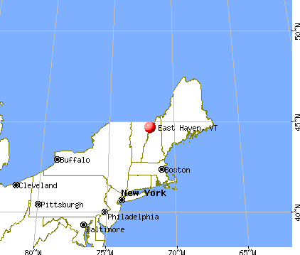 East Haven, Vermont map