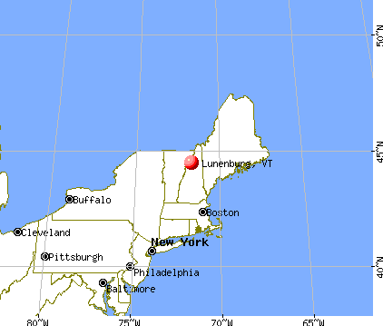 Lunenburg, Vermont map
