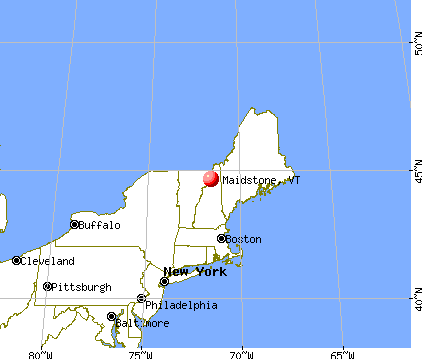 Maidstone, Vermont map
