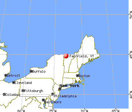 Fairfield, Vermont map