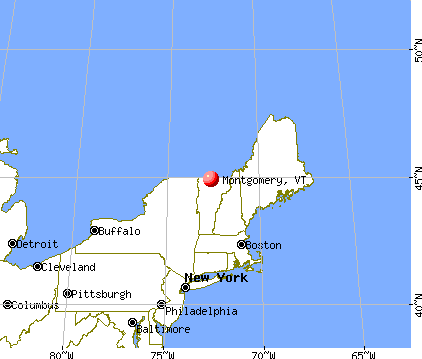 Montgomery, Vermont map