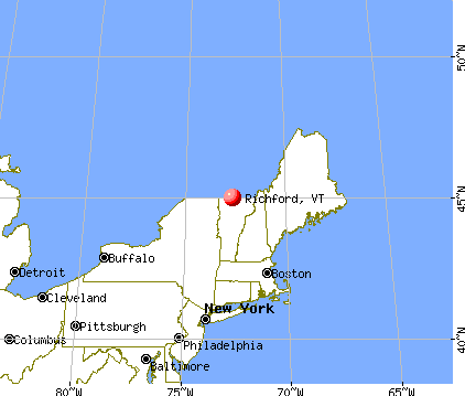 Richford, Vermont map