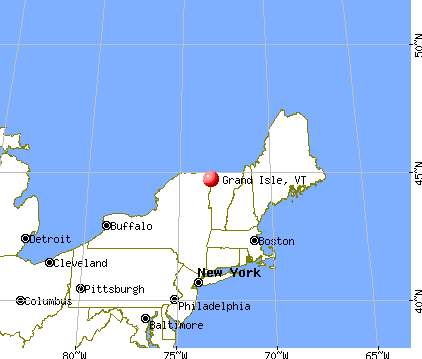 Grand Isle, Vermont map