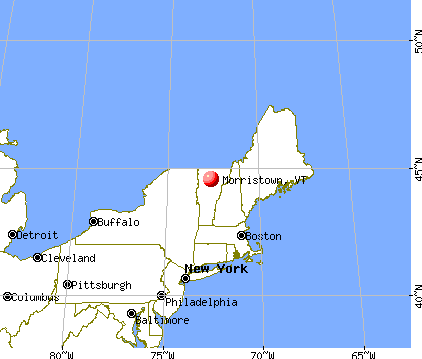 Morristown, Vermont map