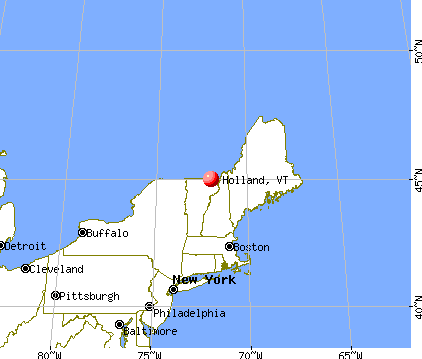 Holland, Vermont map