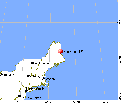 Hodgdon, Maine map