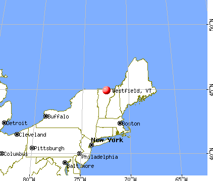 Westfield, Vermont map