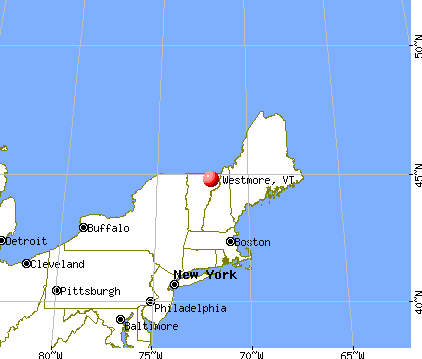 Westmore, Vermont map