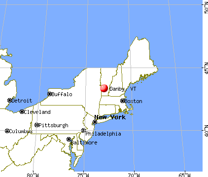 Danby, Vermont map