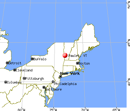 Pawlet, Vermont map