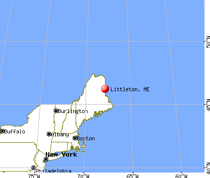 Littleton, Maine map