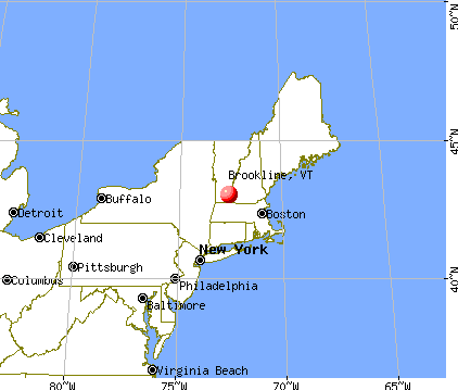 Brookline, Vermont map