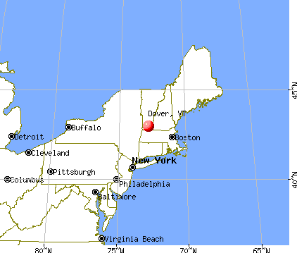 Dover, Vermont map
