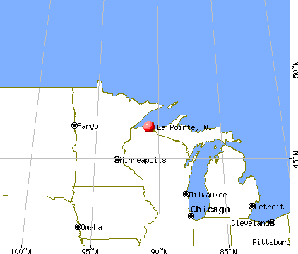 La Pointe, Wisconsin map
