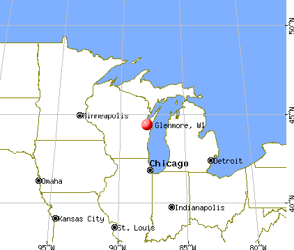 Glenmore, Wisconsin map
