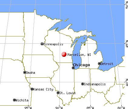 Marcellon, Wisconsin map