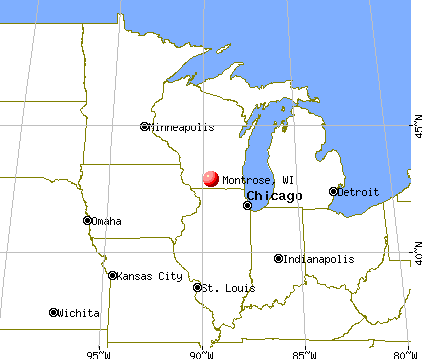 Montrose, Wisconsin map