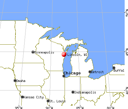 Lincoln, Wisconsin map