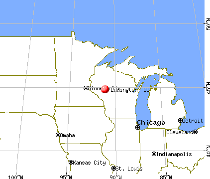 Ludington, Wisconsin map