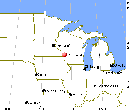 Pleasant Valley, Wisconsin map