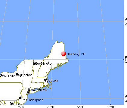 Weston, Maine map