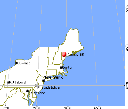 Casco, Maine map