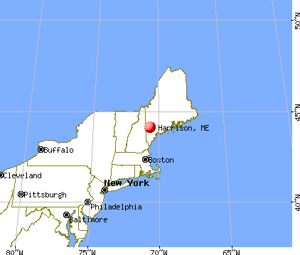 Harrison, Maine map