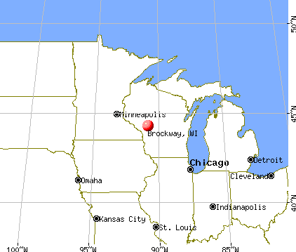 Brockway, Wisconsin map
